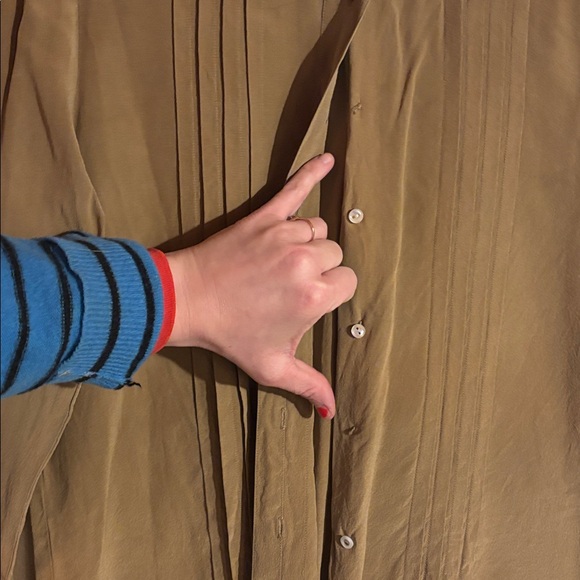 CHLOE 100% Silk Blouse - SZ 36 - Picture 2 of 7